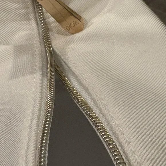 Dior White Canvas Pouch - Picture 9 of 12